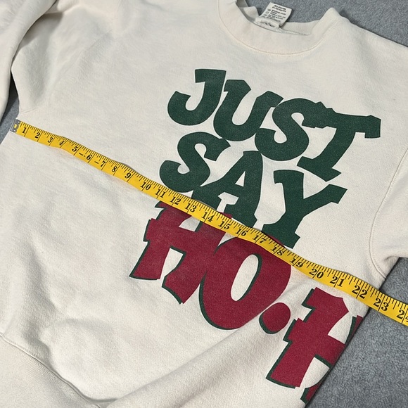 Maze 1995 Ho Ho Ho Sweatshirt Large Vintage Christmas Athletic Athleasure - Picture 3 of 12